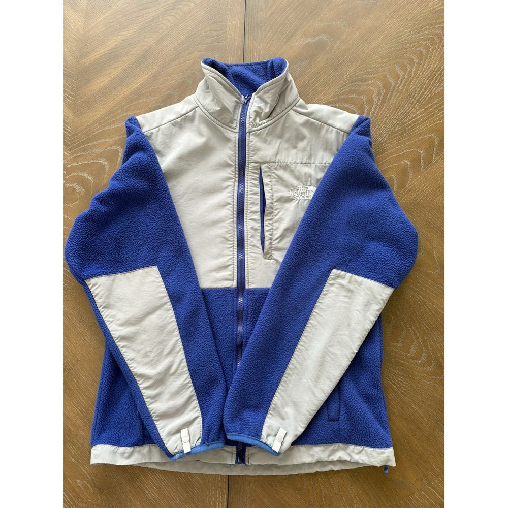 The North‎ Face Denali Full Zip Fleece Jacket Blue Grey Mens Small